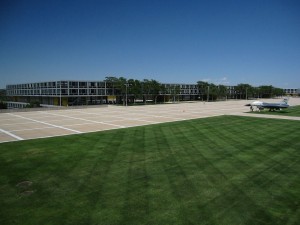 Dorms at the immaculately kept US Air Force Academy.