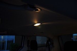 The sole light for the 2nd and 3rd row seats couldn't even be turned on by itself - it only illuminates when all the other interior lights are on.