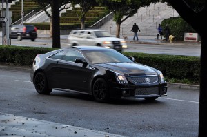 Sadly, the line was too long to drive this CTS-V Coupe
