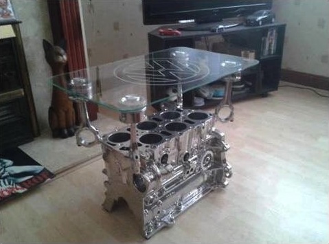 Blow a motor? Reuse as a coffee table